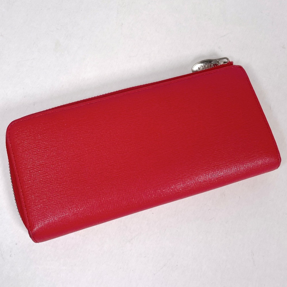 Furla Red Leather Wallet Good Pre Owned Condition - Picture 2 of 5